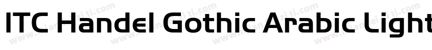ITC Handel Gothic Arabic Light字体转换